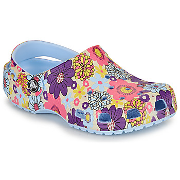 Cipők Lány Klumpák Crocs Classic Retro Floral Clog K Kék
