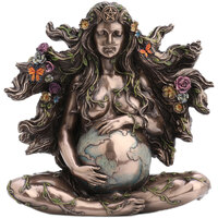 Otthon Szobrok / figurák Signes Grimalt Ábra Az Istennő Gaia-Madre Ezüst