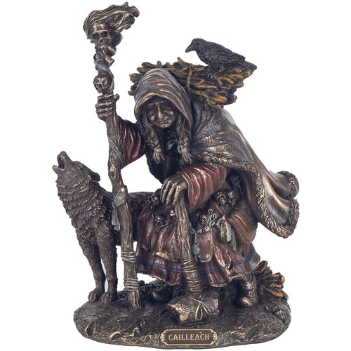 Otthon Szobrok / figurák Signes Grimalt Figur Witch Cailleach Ezüst