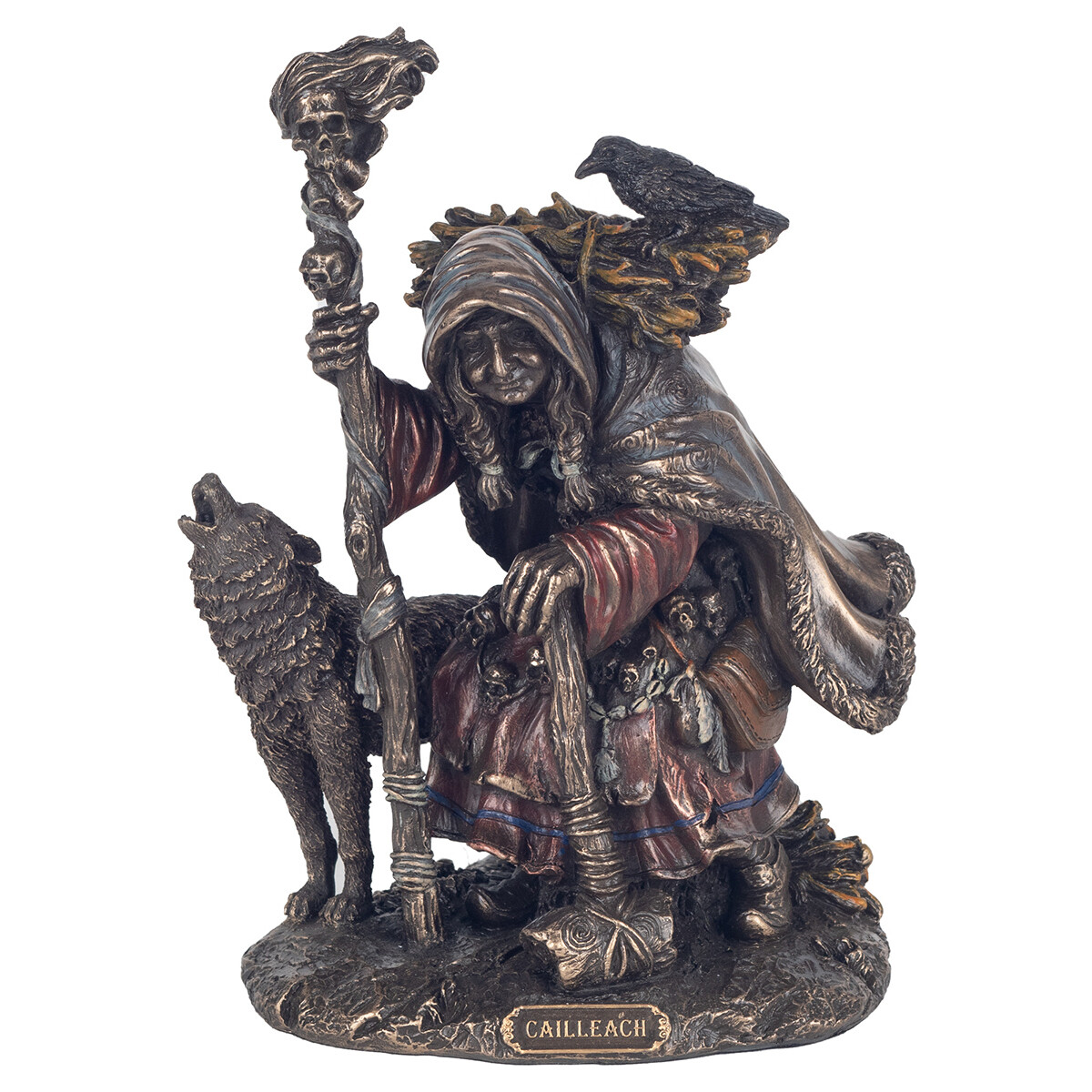 Otthon Szobrok / figurák Signes Grimalt Figur Witch Cailleach Ezüst