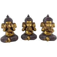 Otthon Szobrok / figurák Signes Grimalt Ábra Ganesha 3 Egység Arany