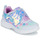 Cipők Lány Rövid szárú edzőcipők Skechers GLIMMER KICKS Ezüst / Rózsaszín / Led