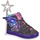 Cipők Lány Magas szárú edzőcipők Skechers TWI-LITES 2.0 Fekete  / Rózsaszín