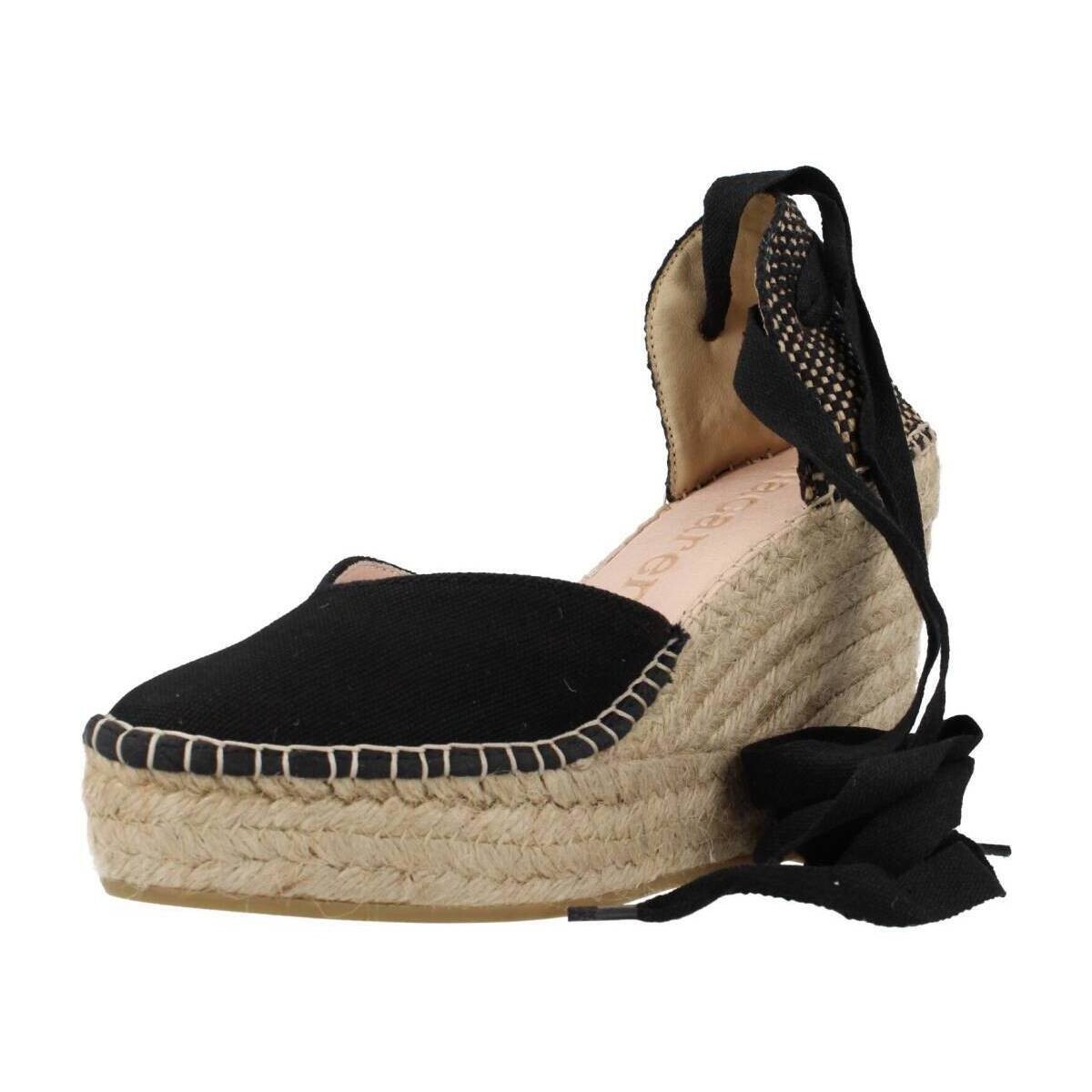 Cipők Női Gyékény talpú cipők Macarena ALBA2 Fekete 