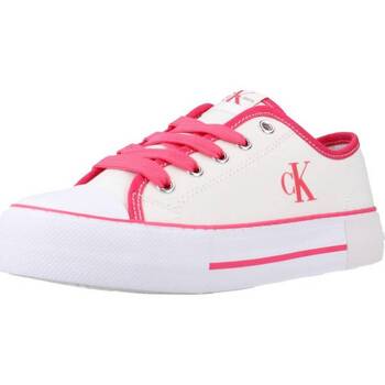 Cipők Lány Rövid szárú edzőcipők Calvin Klein Jeans V3A980483 Fehér