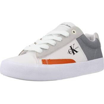 Cipők Lány Rövid szárú edzőcipők Calvin Klein Jeans V3X980564 Fehér