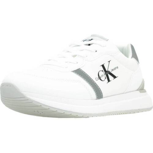 Cipők Fiú Rövid szárú edzőcipők Calvin Klein Jeans V3X980580 Fehér