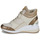 Cipők Női Magas szárú edzőcipők MICHAEL Michael Kors GENTRY HIGH TOP Bézs / Arany