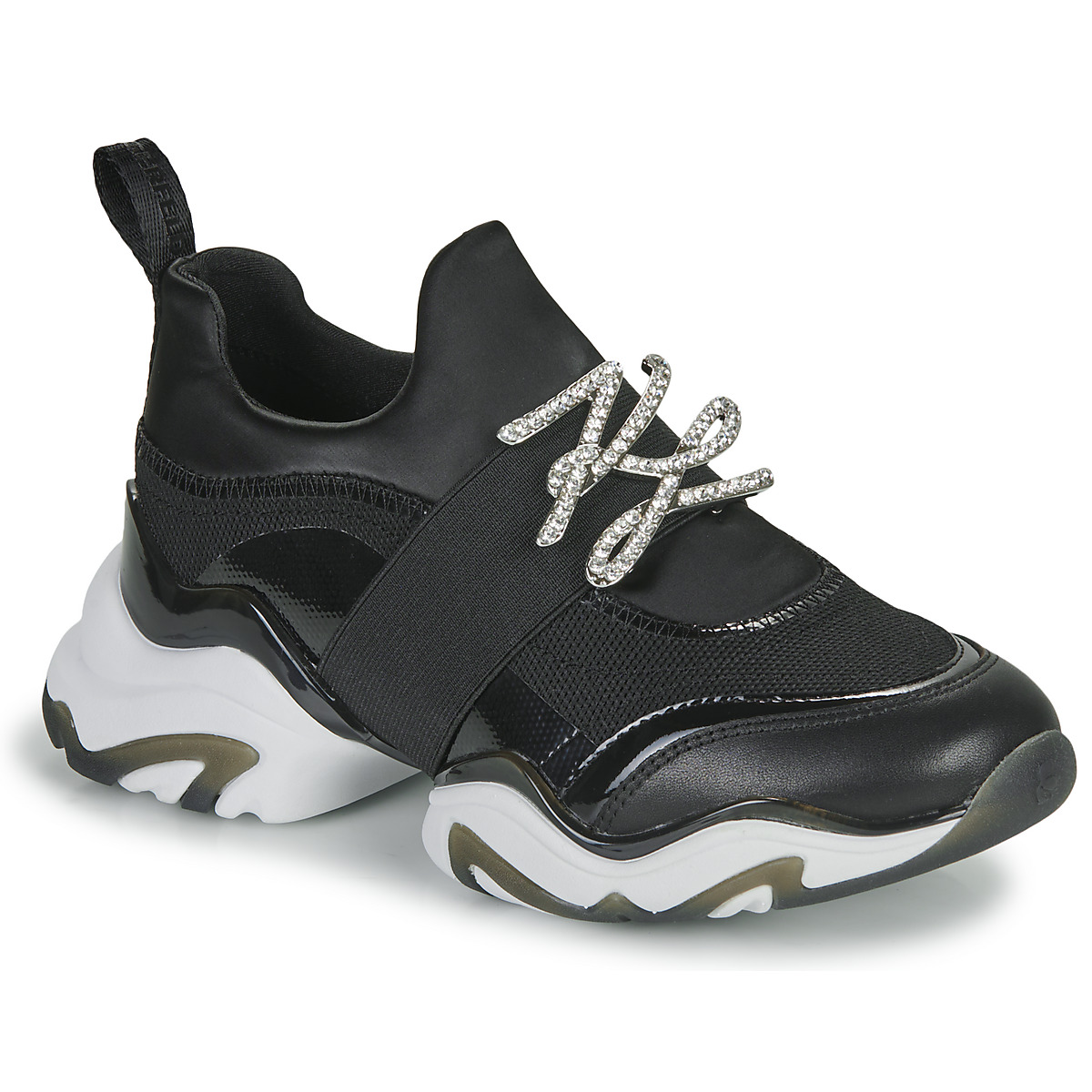Cipők Női Rövid szárú edzőcipők Karl Lagerfeld GEMINI Sock Runner Lo Fekete 