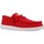 Cipők Férfi Rövid szárú edzőcipők HEYDUDE WALLY SLUB Piros