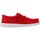 Cipők Férfi Rövid szárú edzőcipők HEYDUDE WALLY SLUB Piros