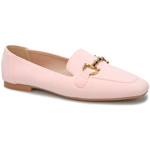 Cipők Női Mokkaszínek La Modeuse 65535_P151415 Rózsaszín