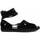 Cipők Női Gyékény talpú cipők Leindia 81306 Fekete 