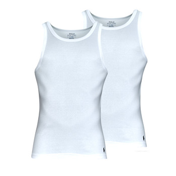 Ruhák Férfi Trikók / Ujjatlan pólók Polo Ralph Lauren CLASSIC TANK 2 PACK Fehér