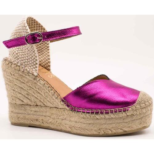 Cipők Női Gyékény talpú cipők Fabiolas  Rózsaszín