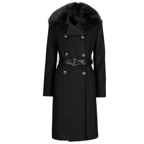 Ruhák Női Kabátok Guess PATRICE BELTED COAT Fekete 