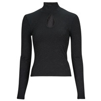 Ruhák Női Hosszú ujjú pólók Guess LS CLIO TOP Fekete 