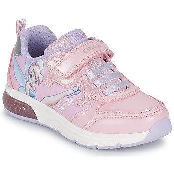 Cipők Lány Rövid szárú edzőcipők Geox J SPACECLUB GIRL C Rózsaszín