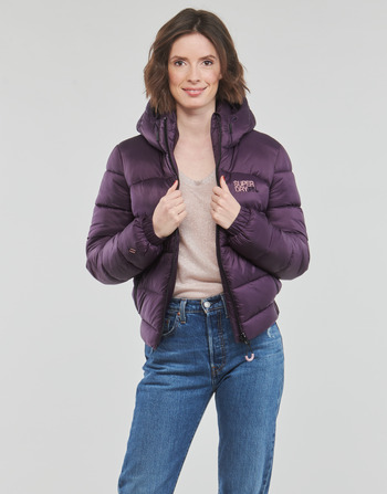 Superdry SPORTS PUFFER BOMBER JACKET Lila