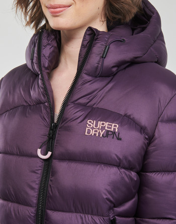 Superdry SPORTS PUFFER BOMBER JACKET Lila