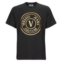 Ruhák Férfi Rövid ujjú pólók Versace Jeans Couture GAHT05 Fekete  / Arany