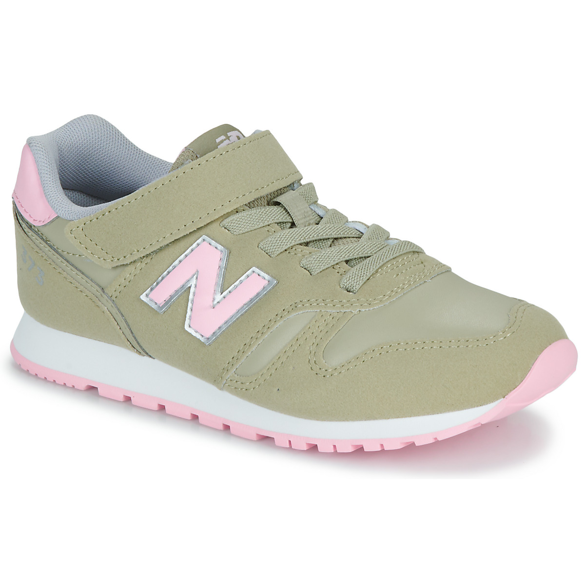 Cipők Lány Rövid szárú edzőcipők New Balance 373 Bézs / Rózsaszín