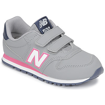 Cipők Lány Rövid szárú edzőcipők New Balance 500 Szürke / Rózsaszín / Tengerész