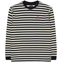 Ruhák Férfi Pólók / Galléros Pólók Edwin Basic Stripe T-Shirt LS - Black/White Sokszínű
