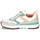 Cipők Női Rövid szárú edzőcipők Levi's OATS REFRESH S Fehér / Zöld / Narancssárga