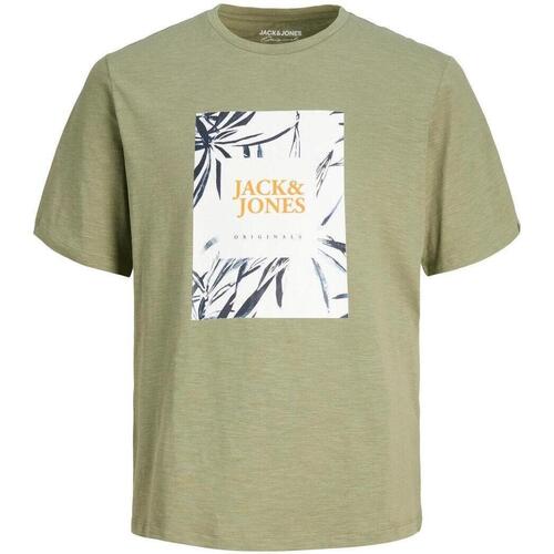 Ruhák Férfi Rövid ujjú pólók Jack & Jones  Zöld