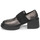 Cipők Női Mokkaszínek Papucei DODO Fekete  / Ezüst