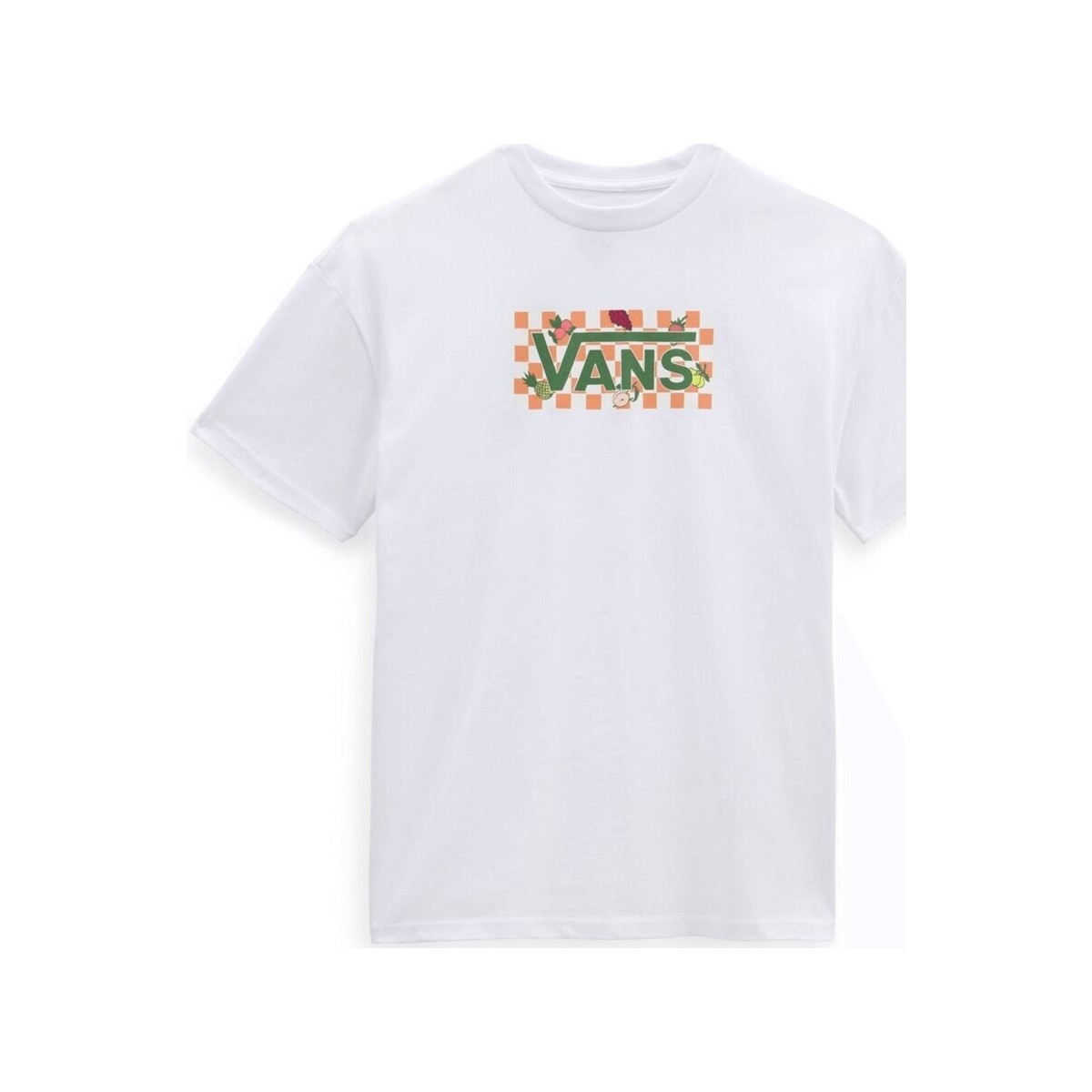 Ruhák Női Rövid ujjú pólók Vans Fruit Checkerboard Box Logo Fehér