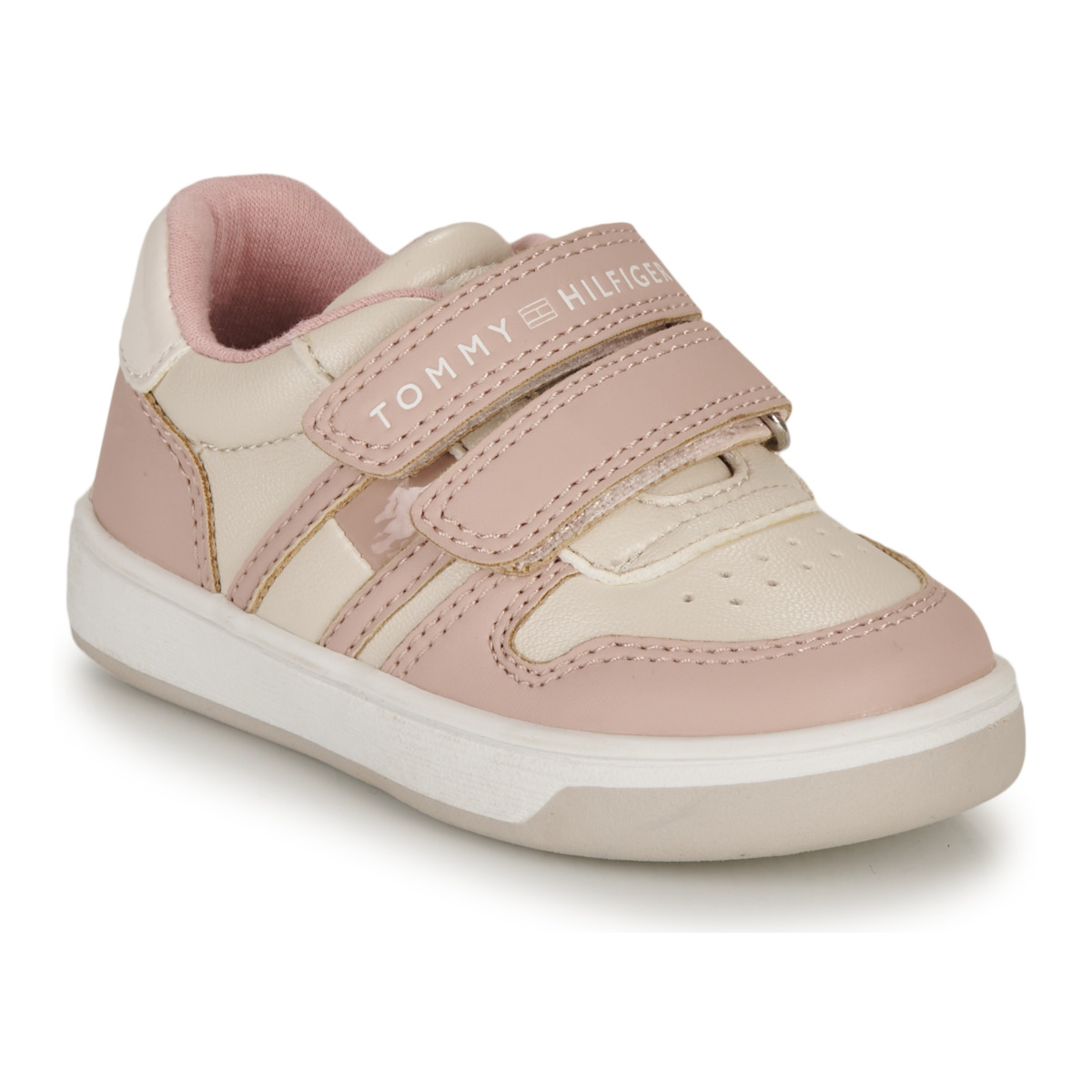 Cipők Lány Rövid szárú edzőcipők Tommy Hilfiger T1A9-32955-1355A295 Rózsaszín / Bézs