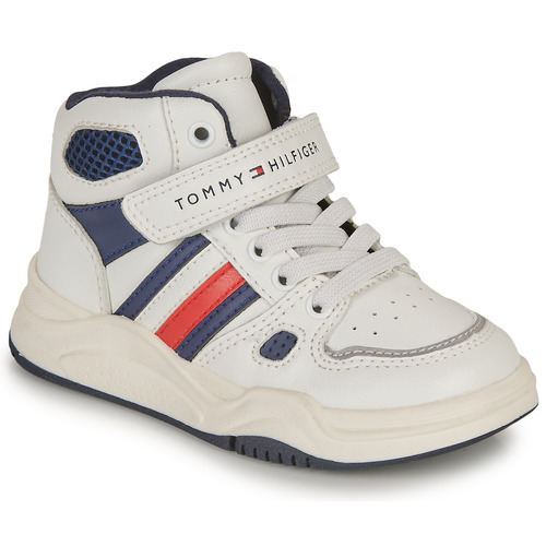 Cipők Fiú Magas szárú edzőcipők Tommy Hilfiger T3B9-33107-1355530 Fehér