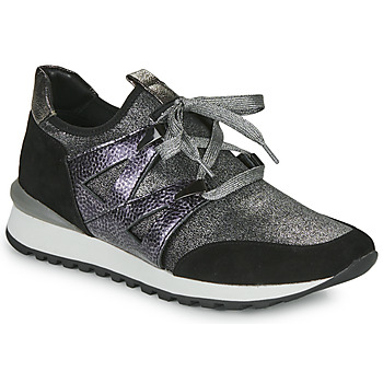 Cipők Női Rövid szárú edzőcipők Adige YENIA Ezüst / Fekete 