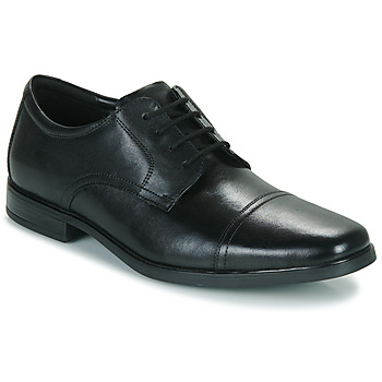 Cipők Férfi Oxford cipők Clarks HOWARD CAP Fekete 
