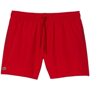 Ruhák Férfi Rövidnadrágok Lacoste Quick Dry Swim Shorts - Rouge Vert Piros