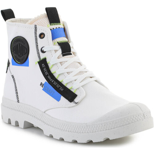 Cipők Magas szárú edzőcipők Palladium Pampa HI Re-Craft Star White/Blue 77220-904-M Fehér