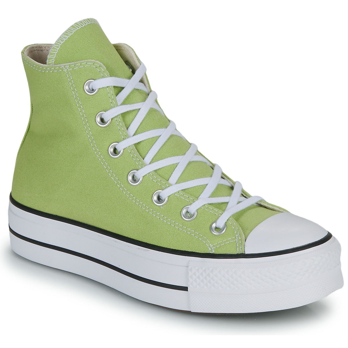 Cipők Női Magas szárú edzőcipők Converse CHUCK TAYLOR ALL STAR LIFT PLATFORM SEASONAL COLOR Zöld