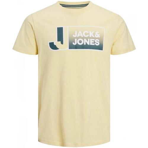 Ruhák Fiú Rövid ujjú pólók Jack & Jones  Citromsárga