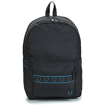 Fred Perry CONTRAST TAPE BACKPACK Fekete