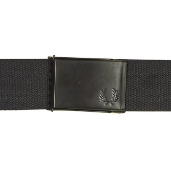 Fred Perry GRAPHIC BRANDED WEBBING BELT Fekete