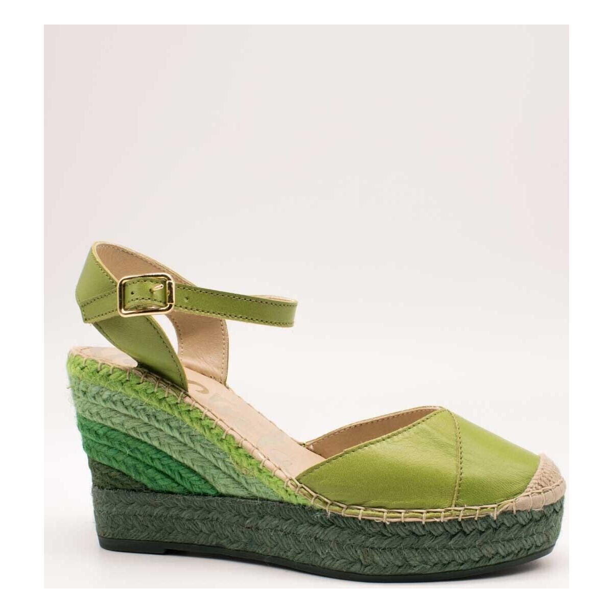 Cipők Női Gyékény talpú cipők Vidorreta  Zöld