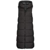 Ruhák Női Steppelt kabátok Esprit Logo Cosy Puffer Fekete 
