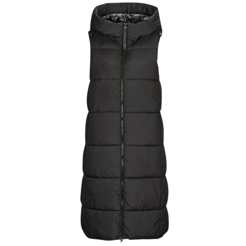 Ruhák Női Steppelt kabátok Esprit Logo Cosy Puffer Fekete 