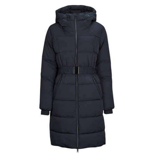 Ruhák Női Steppelt kabátok Esprit Belted Puffer Coat Fekete 