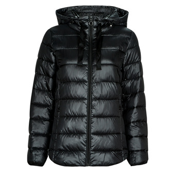 Ruhák Női Steppelt kabátok Esprit Tape Jacket Fekete 