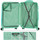 Táskák Keményfedeles bőröndök Itaca Stars Zöld