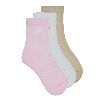 Kiegészítők Női Sport zoknik Adidas Sportswear C SPW CRW 3P Rózsaszín / Fehér / Bézs