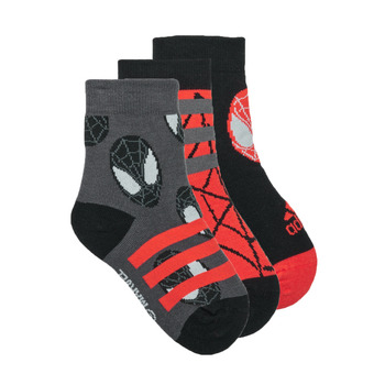 Kiegészítők Fiú Sport zoknik Adidas Sportswear SPIDER-MAN 3PP Fekete  / Szürke / Szürke